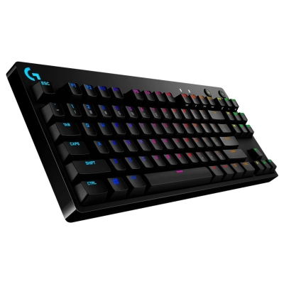 Logitech G PRO TKL Corded Mechanical Gaming Keyboard - BLACK - US INT'L - USB - CLICKY