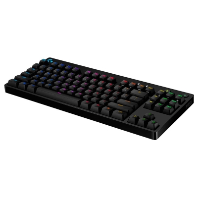 Logitech G PRO TKL Corded Mechanical Gaming Keyboard - BLACK - US INT'L - USB - CLICKY