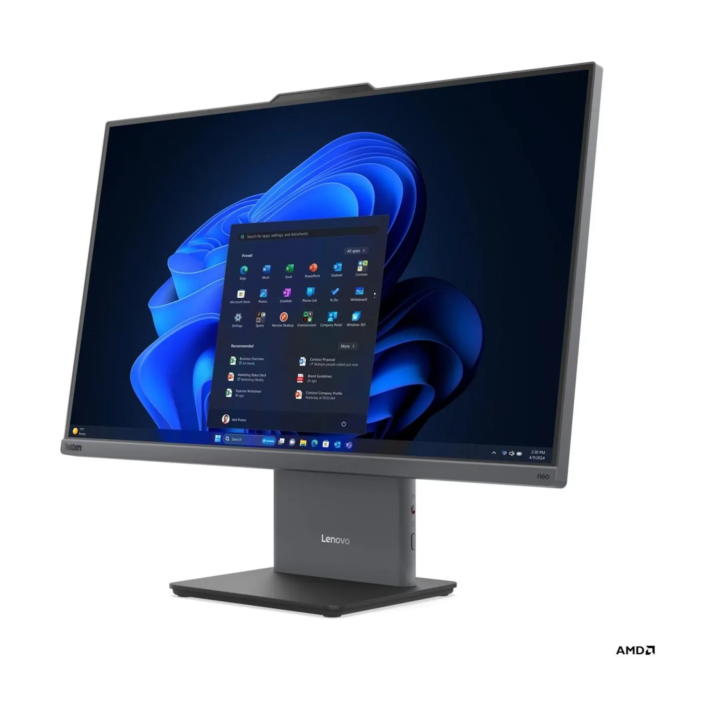 Lenovo ThinkCentre | neo 55a 24 G6 | Touchscreen | Desktop | AIO | 23.8 " | FHD | AMD Ryzen 5 | 220 | Internal memory 16 GB | SO