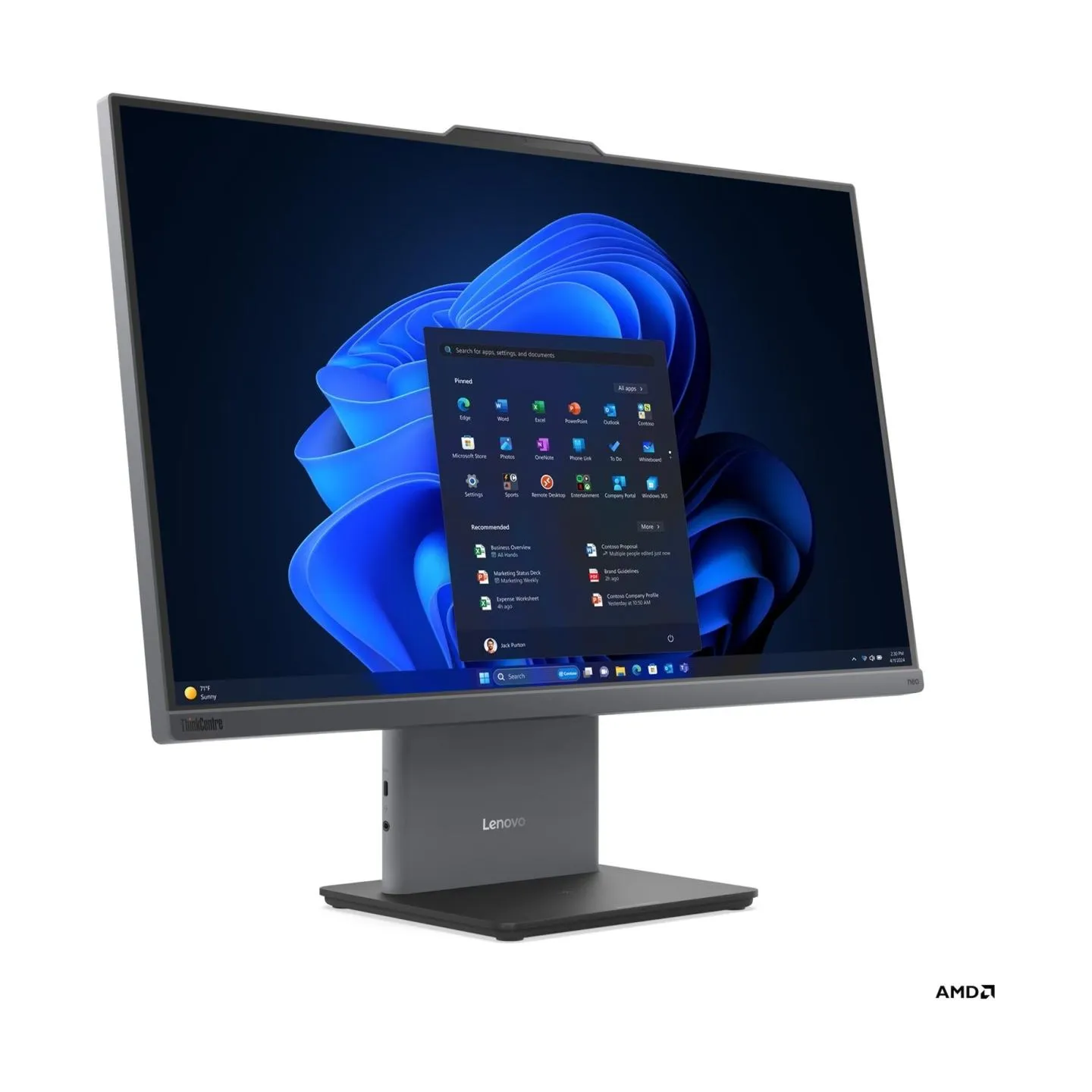 Lenovo ThinkCentre | neo 55a 24 G6 | Touchscreen | Desktop | AIO | 23.8 " | FHD | AMD Ryzen 5 | 220 | Internal memory 16 GB | SO