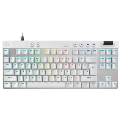 Logitech G PRO X TKL RAPID Gaming Keyboard - WHITE - US INT'L - USB - EMEA28i-935 - LINEAR