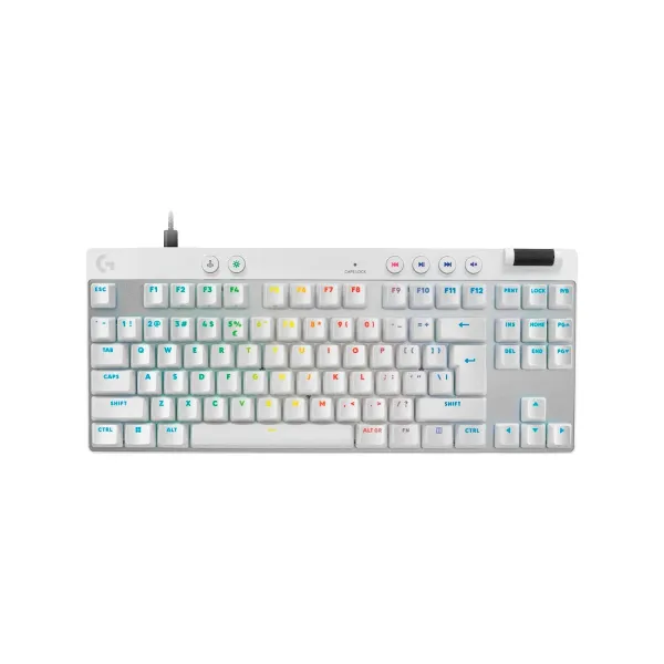 Logitech G PRO X TKL RAPID Gaming Keyboard - WHITE - US INT'L - USB - EMEA28i-935 - LINEAR