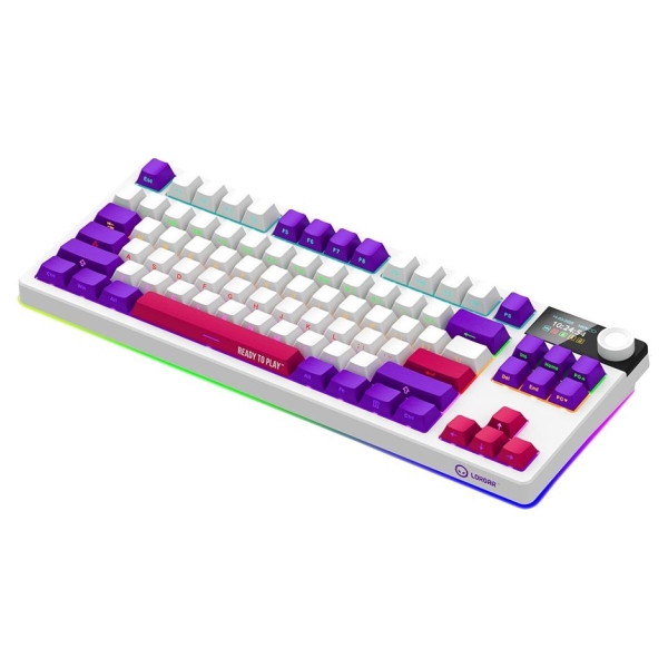 Lorgar KBP70TKLW, Wireless TKL Mechanical Gaming Keyboard Pro, White, EN layout