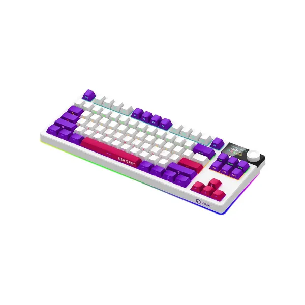 Lorgar KBP70TKLW, Wireless TKL Mechanical Gaming Keyboard Pro, White, EN layout