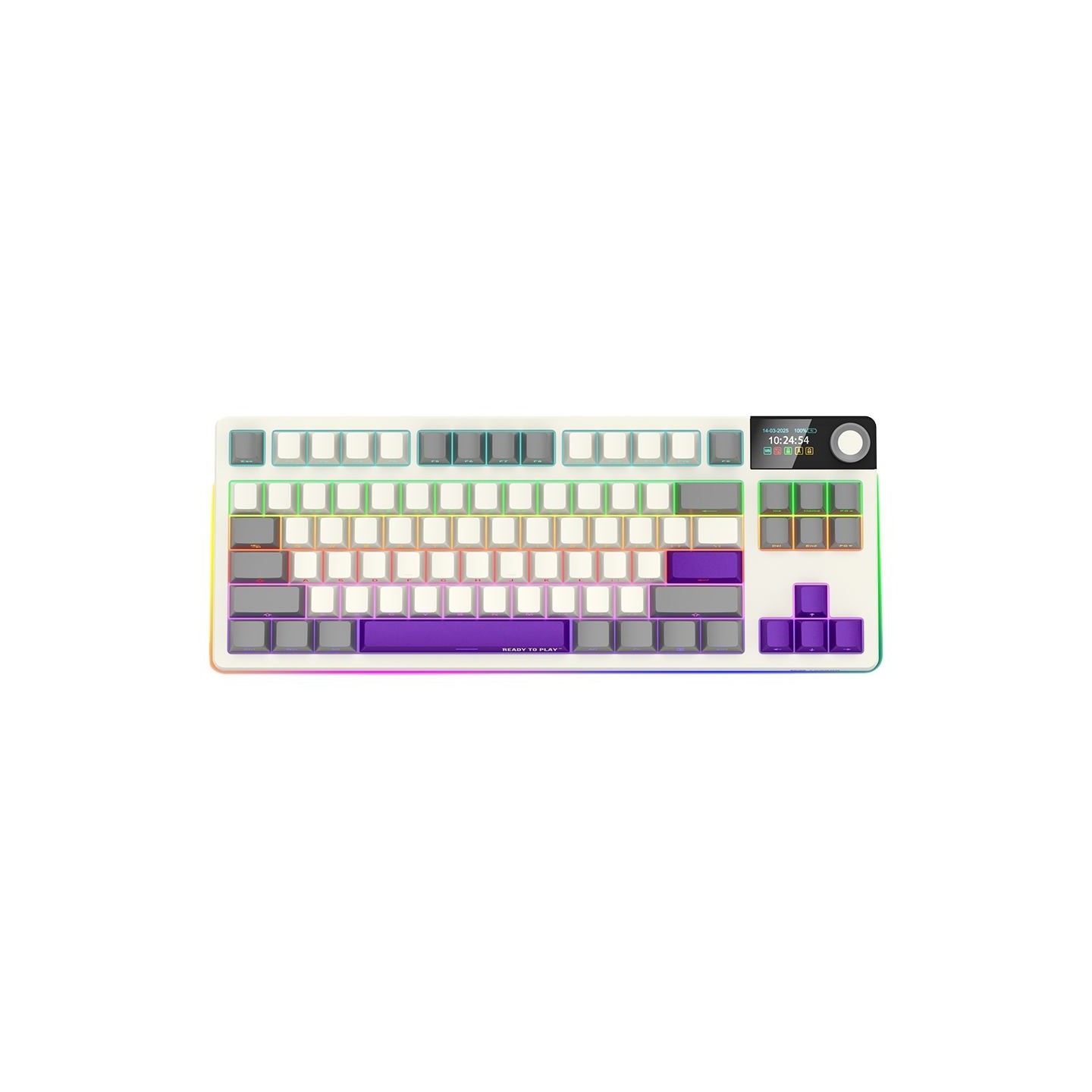 Lorgar KBP70TKLW, Wireless TKL Mechanical Gaming Keyboard Pro, Beige, EN layout