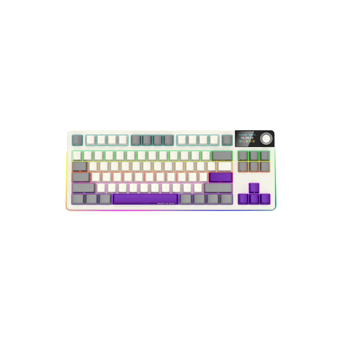 Lorgar KBP70TKLW, Wireless TKL Mechanical Gaming Keyboard Pro, Beige, EN layout