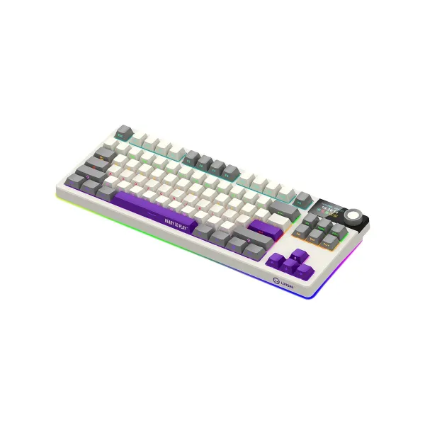 Lorgar KBP70TKLW, Wireless TKL Mechanical Gaming Keyboard Pro, Beige, EN layout
