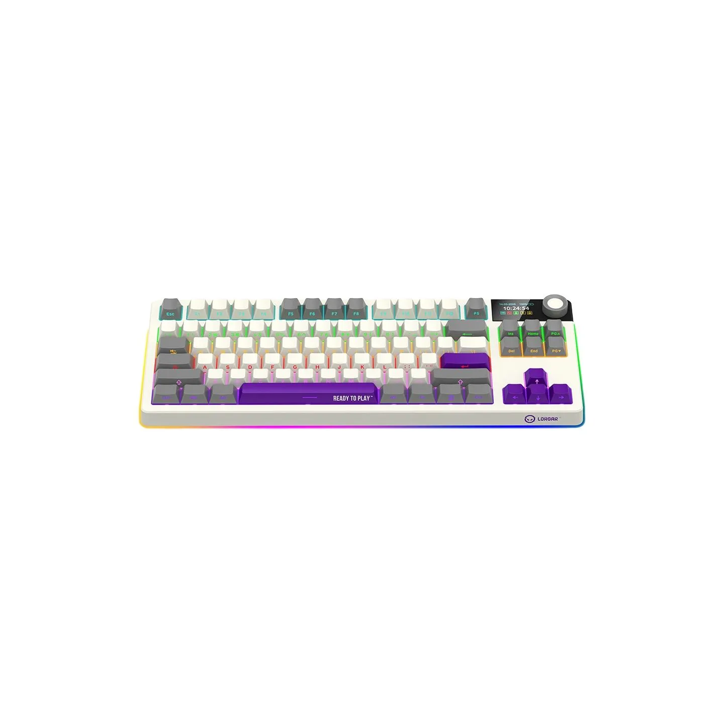 Lorgar KBP70TKLW, Wireless TKL Mechanical Gaming Keyboard Pro, Beige, EN layout