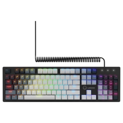 Lorgar Azar 514, Wired mechanical gaming keyboard, RGB backlight, 1680000 colour variations, 18 modes, keys number: 104, 50M cli