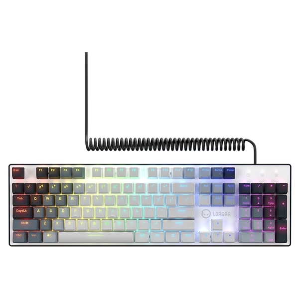 Lorgar Azar 514, Wired mechanical gaming keyboard, RGB backlight, 1680000 colour variations, 18 modes, keys number: 104, 50M cli