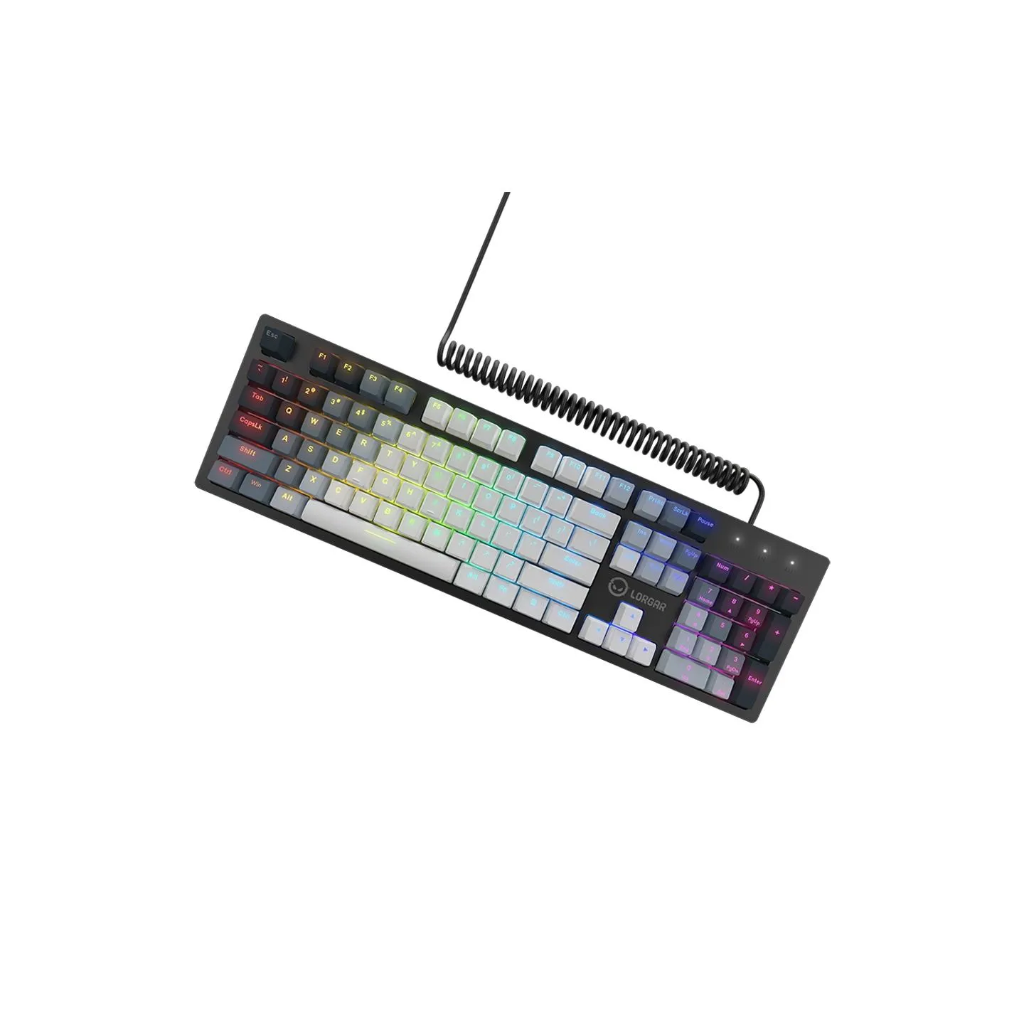 Lorgar Azar 514, Wired mechanical gaming keyboard, RGB backlight, 1680000 colour variations, 18 modes, keys number: 104, 50M cli