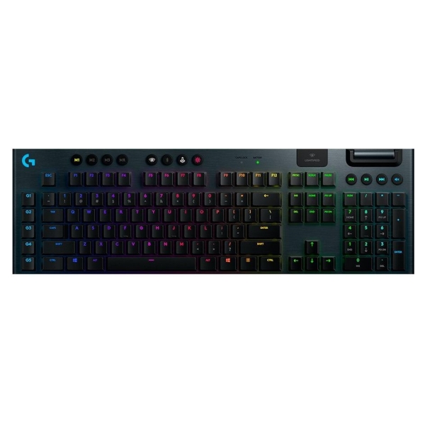 Logitech G915 TKL LIGHTSPEED Wireless Mechanical Gaming Keyboard - CARBON - NORDIC - TACTILE