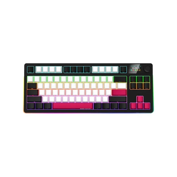 Lorgar KBP70TKLW, Wireless TKL Mechanical Gaming Keyboard Pro, Black/red, EN layout