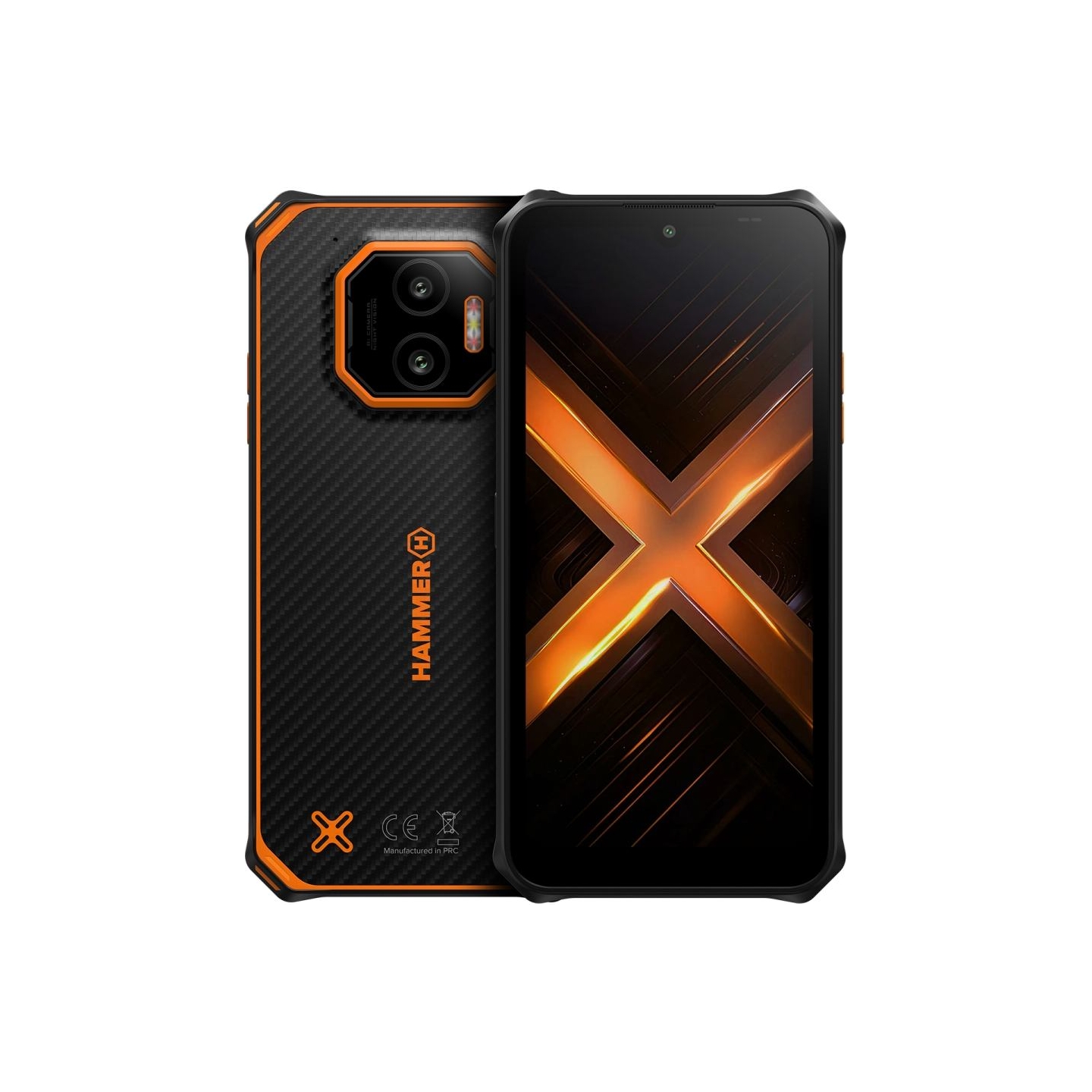Hammer | Energy X2 | Black/Orange | 6.1 " | IPS | 1560 x 720 pixels | Mediatek | Dimensity 6300 | Internal RAM 6 GB | 128 GB | m