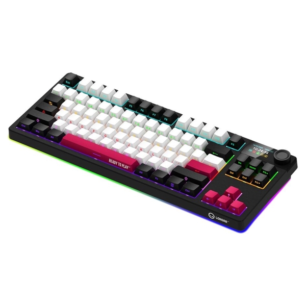 Lorgar KBP70TKLW, Wireless TKL Mechanical Gaming Keyboard Pro, Black/red, EN layout