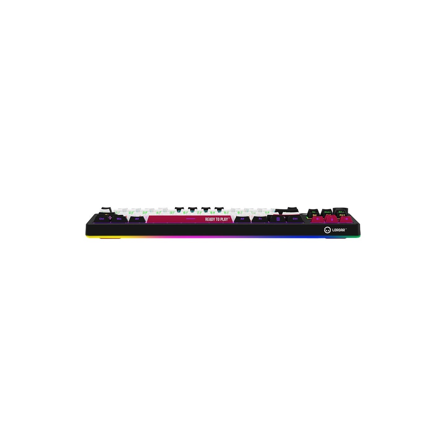 Lorgar KBP70TKLW, Wireless TKL Mechanical Gaming Keyboard Pro, Black/red, EN layout