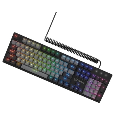 Lorgar Azar 514, Wired mechanical gaming keyboard, RGB backlight, 1680000 colour variations, 18 modes, keys number: 104, 50M cli