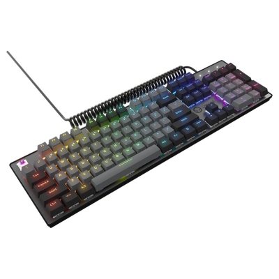 Lorgar Azar 514, Wired mechanical gaming keyboard, RGB backlight, 1680000 colour variations, 18 modes, keys number: 104, 50M cli