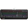 Canyon Hazard GK-6, Wired multimedia gaming keyboard with lighting effect, 108pcs rainbow LED, Numbers 104keys, RU+EN double inj