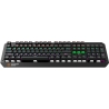 Canyon Hazard GK-6, Wired multimedia gaming keyboard with lighting effect, 108pcs rainbow LED, Numbers 104keys, RU+EN double inj