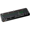 Canyon Hazard GK-6, Wired multimedia gaming keyboard with lighting effect, 108pcs rainbow LED, Numbers 104keys, RU+EN double inj