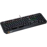 Canyon Hazard GK-6, Wired multimedia gaming keyboard with lighting effect, 108pcs rainbow LED, Numbers 104keys, RU+EN double inj