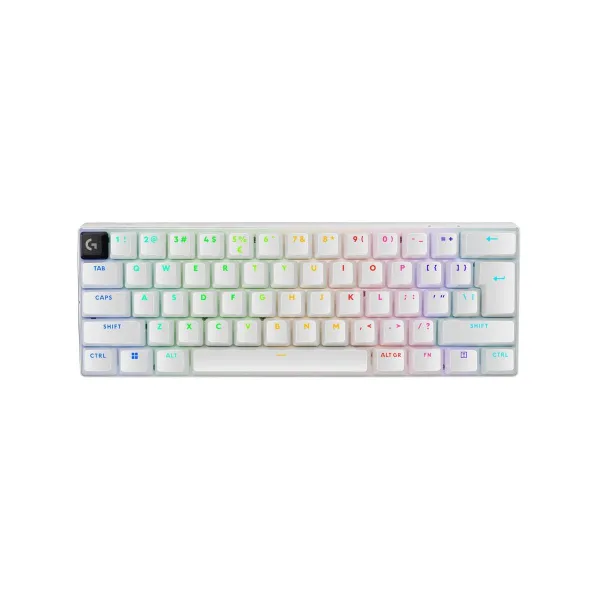 Logitech G PRO X 60 LIGHTSPEED Wireless Gaming Keyboard (Tactile) - WHITE - US INT'L - 2.4GHZ/BT - EMEA28-935 - TACTILE SWITCH