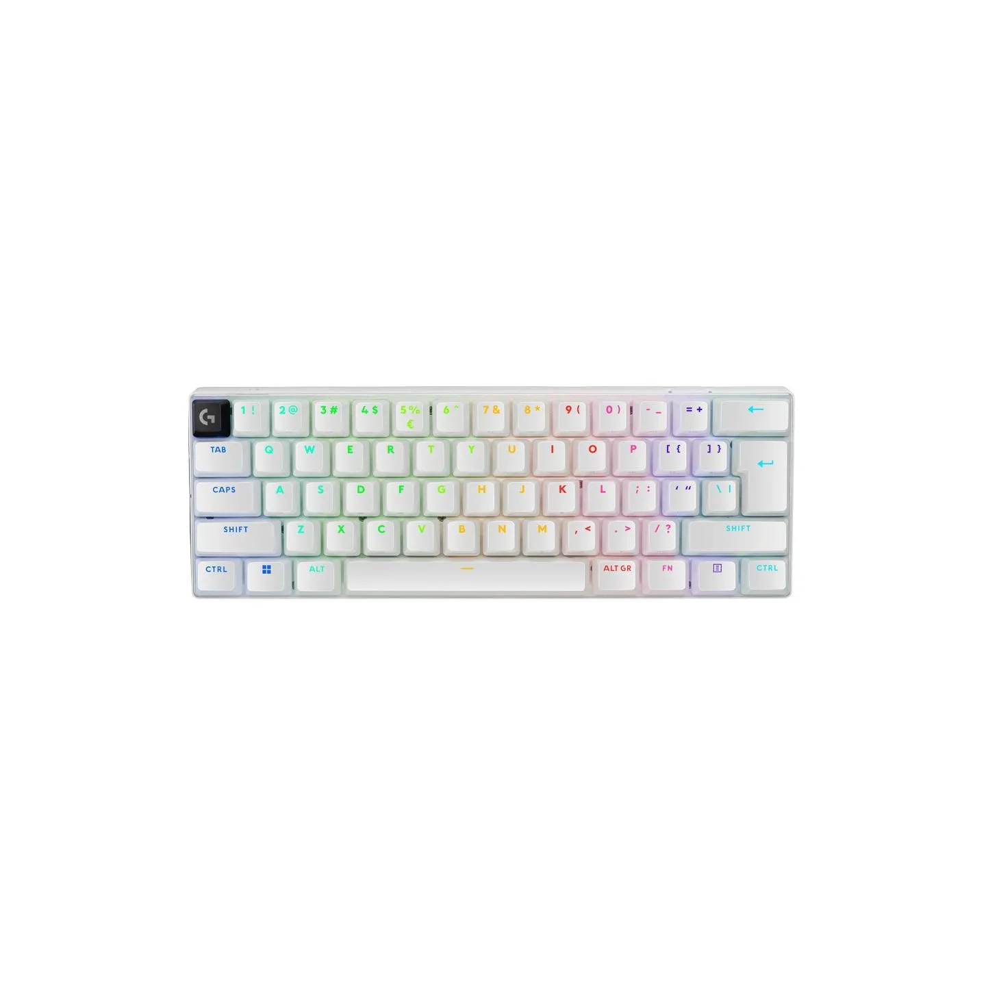 Logitech G PRO X 60 LIGHTSPEED Wireless Gaming Keyboard (Tactile) - WHITE - US INT'L - 2.4GHZ/BT - EMEA28-935 - TACTILE SWITCH