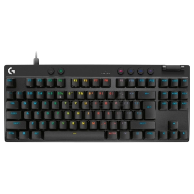 Logitech PRO X TKL RAPID Gaming Keyboard  - BLACK - US INT'L - USB - EMEA28i-935 - LINEAR
