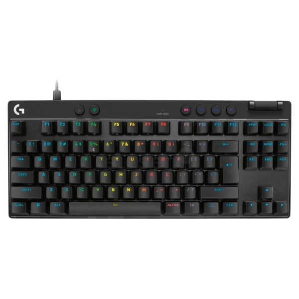 Logitech PRO X TKL RAPID Gaming Keyboard  - BLACK - US INT'L - USB - EMEA28i-935 - LINEAR