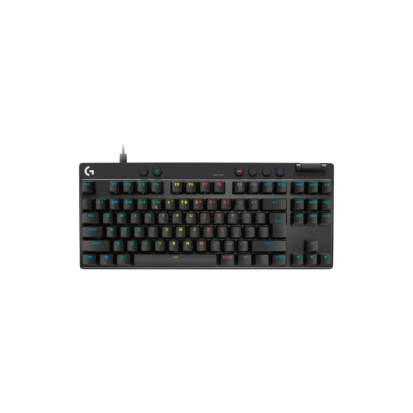 Logitech PRO X TKL RAPID Gaming Keyboard  - BLACK - US INT'L - USB - EMEA28i-935 - LINEAR