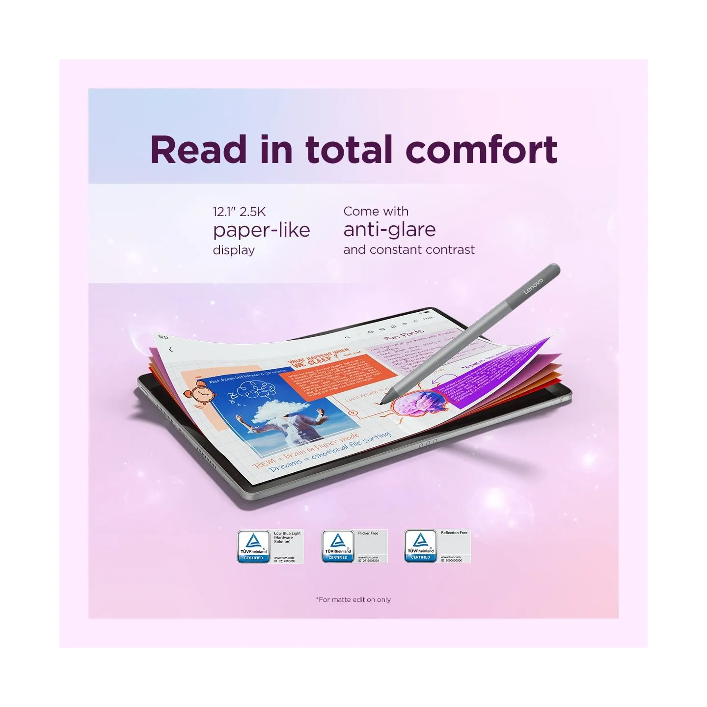 Lenovo Idea Tab Plus Wi-Fi (w/o power adapter) | ZAG70004SE | 12.1 " | Luna Grey | IPS | 2560 x 1600 pixels | MediaTek | Dimensi