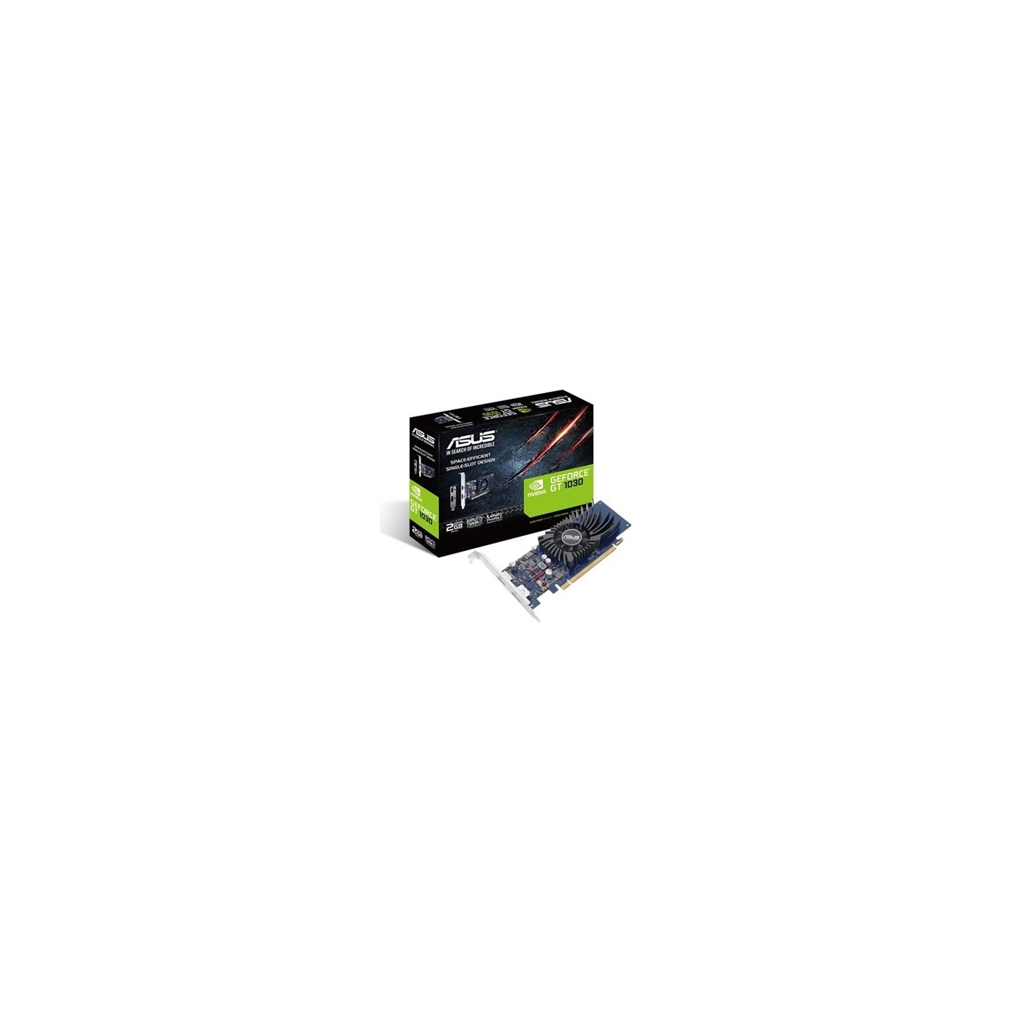 Asus | NVIDIA | 2 GB | GeForce GT 1030 | GDDR5 | HDMI ports quantity 1 | PCI Express 3.0 | Memory clock speed 6008 MHz | Process