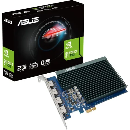 Asus | GT730-4H-SL-2GD5 | NVIDIA | 2 GB | GeForce GT 730 | GDDR5 | HDMI ports quantity 4 | PCI Express 2.0 | Memory clock speed 