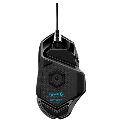 Logitech G502 Corded Gaming Mouse - HERO - BLACK - USB - EER2