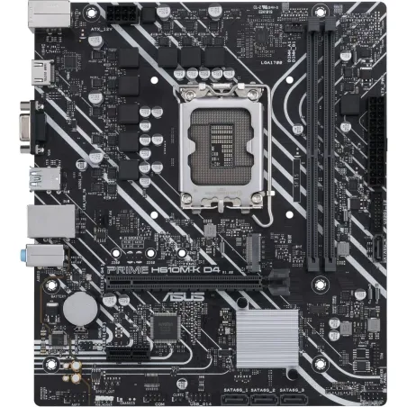 Asus | PRIME H610M-K D4 | Processor family Intel | Processor socket  LGA1700 | DDR4 DIMM | Memory slots 2 | Supported hard disk 
