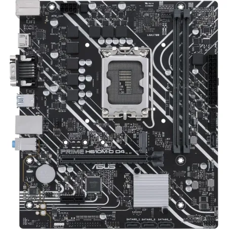 Asus | PRIME H610M-D D4 | Processor family Intel | Processor socket  LGA1700 | DDR4 DIMM | Memory slots 2 | Supported hard disk 