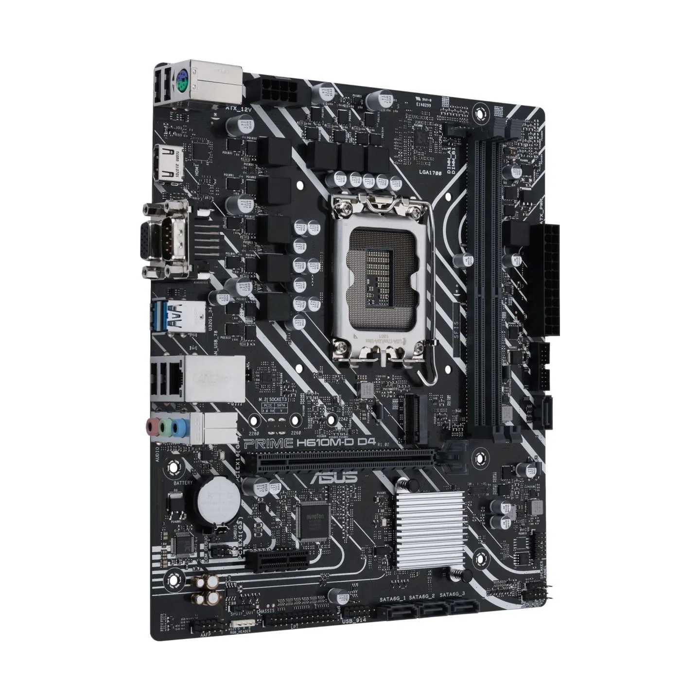 Asus | PRIME H610M-D D4 | Processor family Intel | Processor socket  LGA1700 | DDR4 DIMM | Memory slots 2 | Supported hard disk 