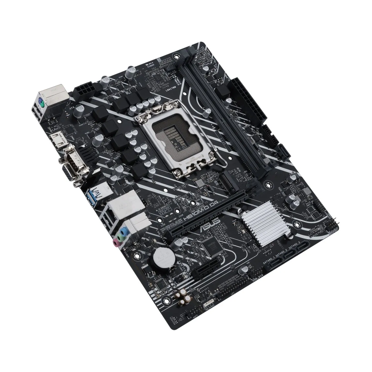 Asus | PRIME H610M-D D4 | Processor family Intel | Processor socket  LGA1700 | DDR4 DIMM | Memory slots 2 | Supported hard disk 