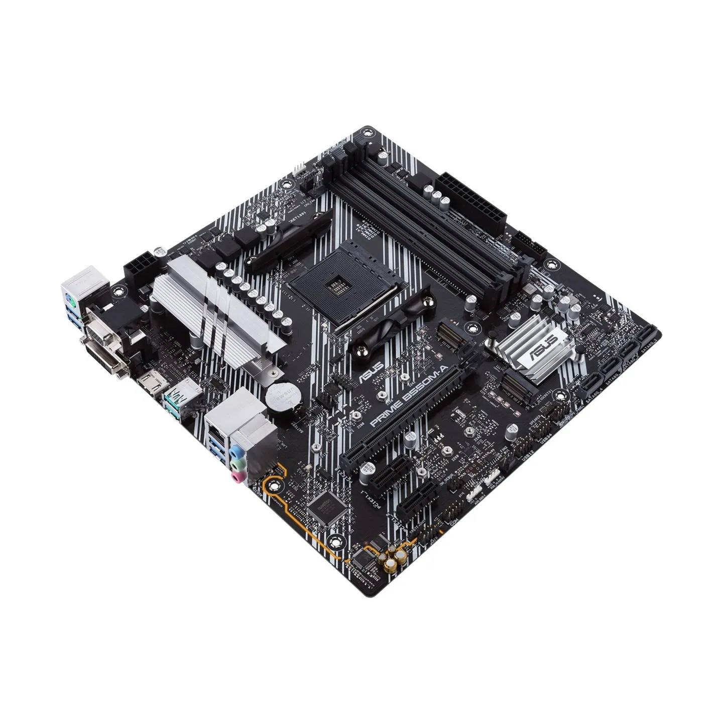 Asus | PRIME B550M-A | Processor family AMD | Processor socket AM4 | DDR4 | Memory slots 4 | Supported hard disk drive interface
