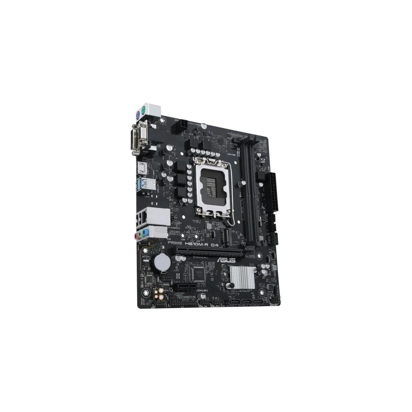 Asus | PRIME H610M-R D4-SI | Processor family Intel | Processor socket LGA1700 | DDR4 DIMM | Memory slots 2 | Supported hard dis