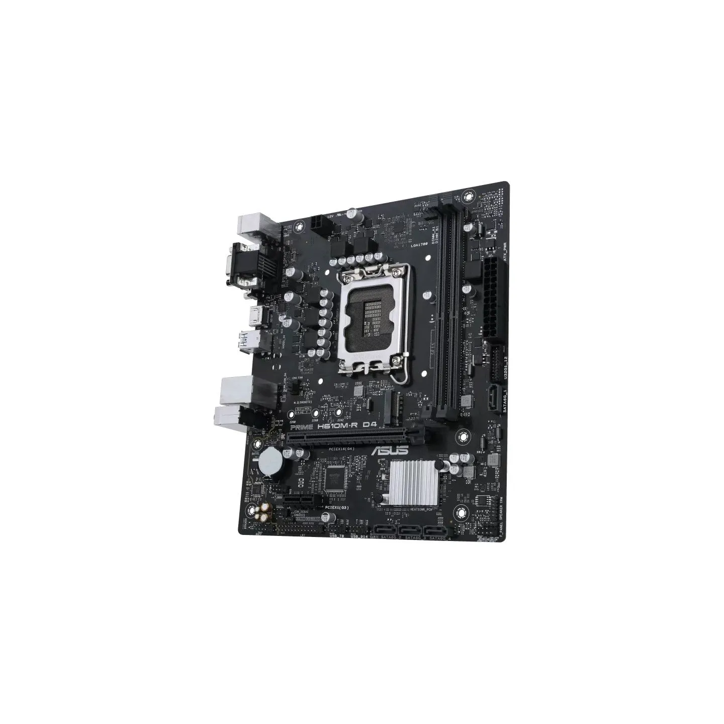 Asus | PRIME H610M-R D4-SI | Processor family Intel | Processor socket LGA1700 | DDR4 DIMM | Memory slots 2 | Supported hard dis