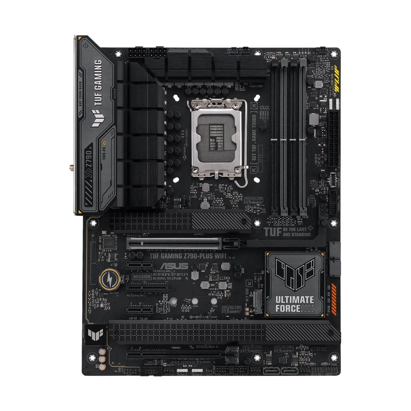 Asus | TUF GAMING Z790-PLUS WIFI | Processor family Intel | Processor socket LGA1700 | DDR5 | Supported hard disk drive interfac