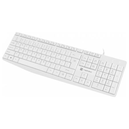 Natec | Keyboard | Nautilus NKL-1951 | Keyboard | Wired | US | White