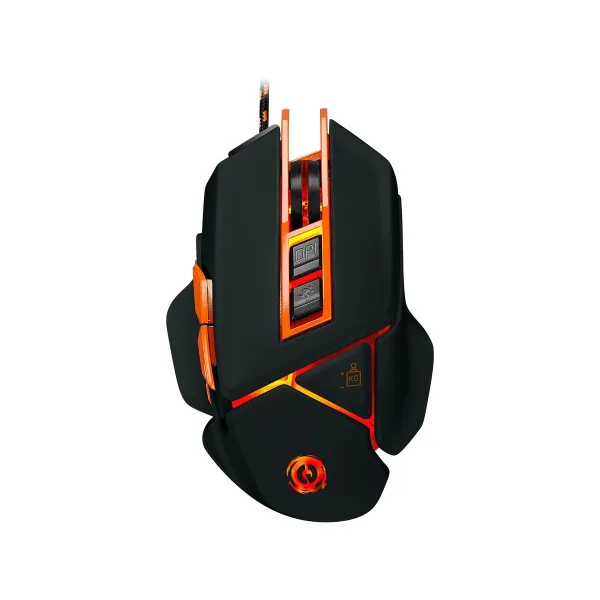 Canyon mouse Hazard GM-6 LED Wired Black Orange