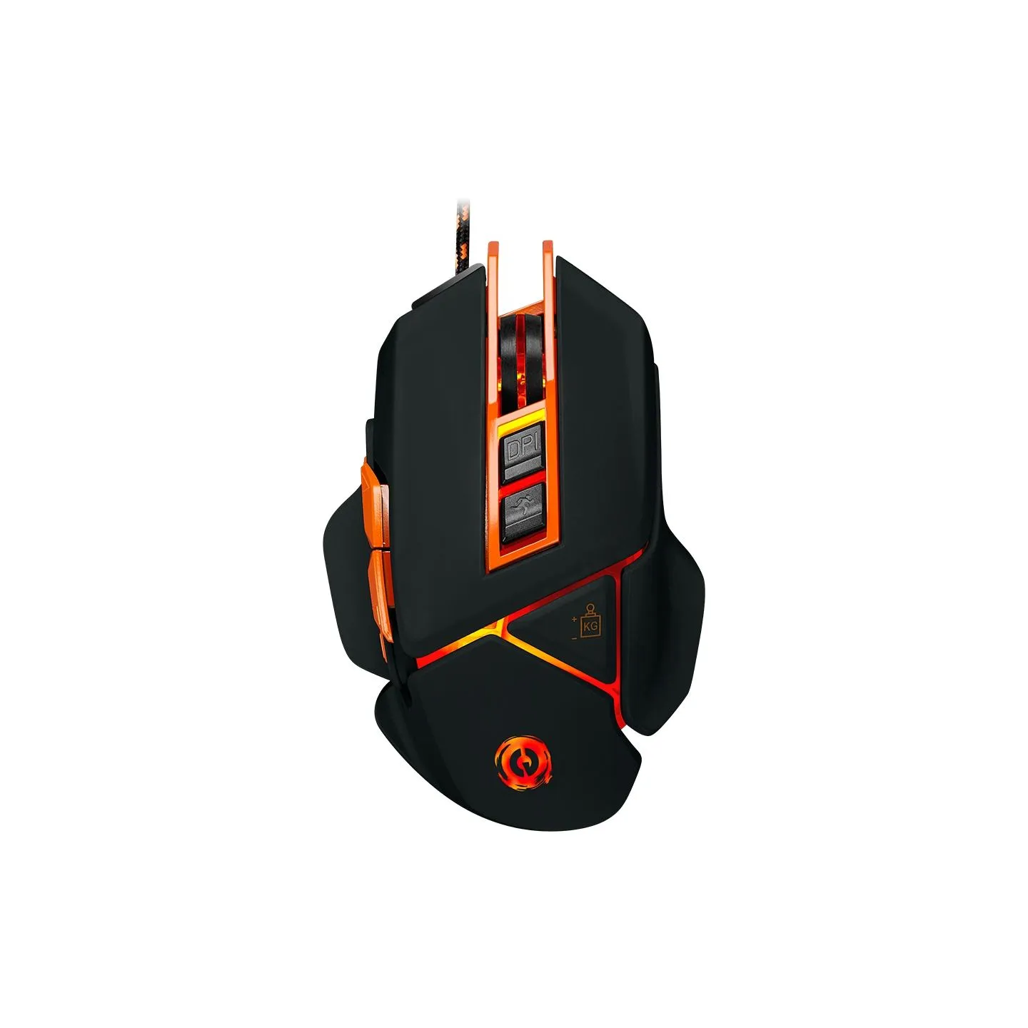 Canyon mouse Hazard GM-6 LED Wired Black Orange