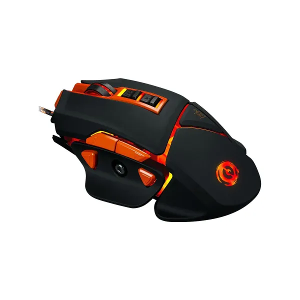 Canyon mouse Hazard GM-6 LED Wired Black Orange