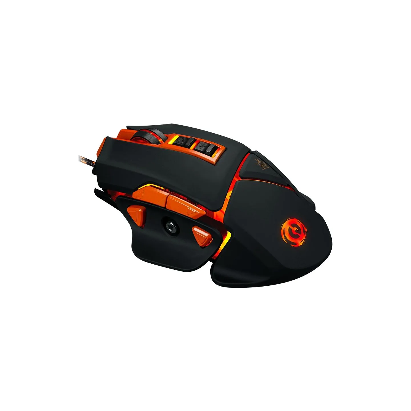 Canyon mouse Hazard GM-6 LED Wired Black Orange