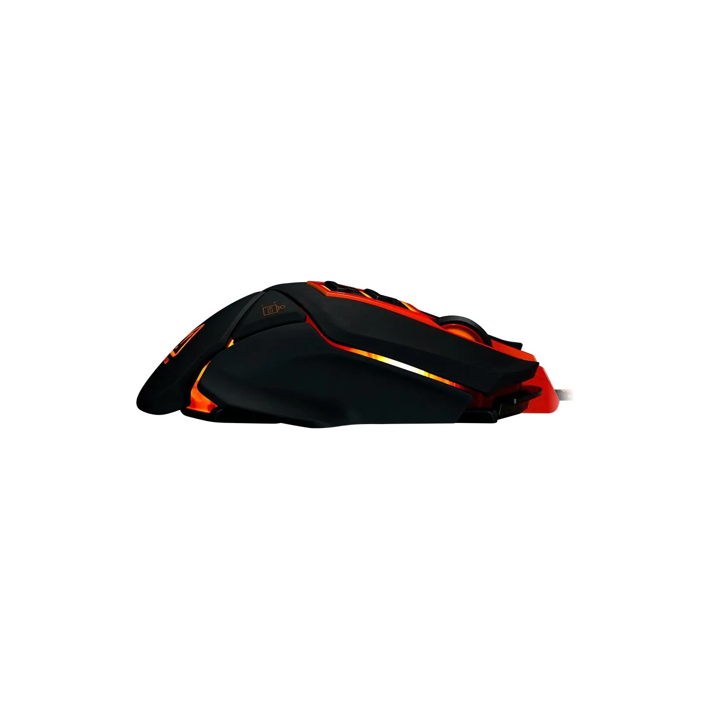 Canyon mouse Hazard GM-6 LED Wired Black Orange