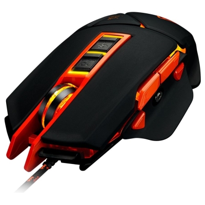 Canyon mouse Hazard GM-6 LED Wired Black Orange